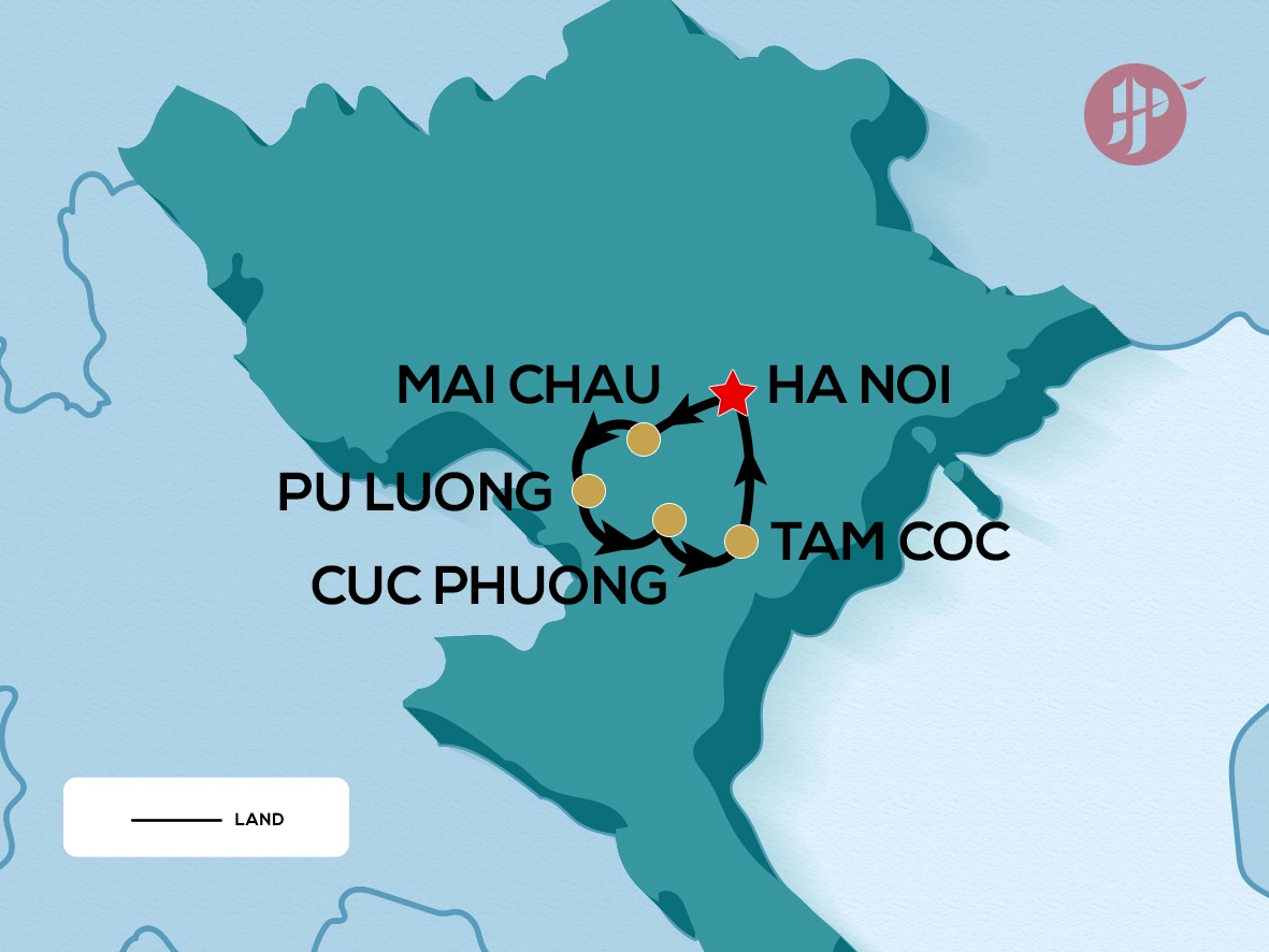 flight route of Northwest Discovery Trek tour